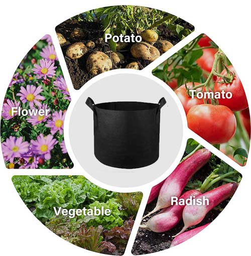 tekstilni cvetlični lonček